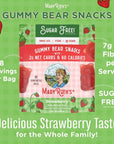 MaryRuth Organics Sugar Candy SugarFree Gummy Bears Snack with Electrolytes and Fiber for Kids and Adults Strawberry Vegan Gluten Free NonGMO Family Size 240 Grams 052 Pounds 8 Pieces