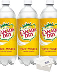 Canada Dry Tonic Water 338 Oz Pack of 3 with Bay Area Marketplace Napkins