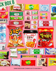 Journey of Asia Korean Snack Box 38 Count  Care Package Individually Wrapped Packs of Snacks Chips Cookies Candy and Tteokbokki Treats for Kids Children College Students Friends Family