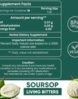 Herboganic Soursop Living Bitters Featured with Moringa Bitters for overall health and wellness Pack of 2 16 Oz Each