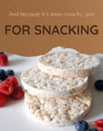 Snacktery Lightly Salted Rice Cakes  Thin  Crunchy Whole Grain Brown Rice Cakes  Low Calorie Gluten Free  Pack of 4