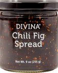 Divina Chili Fig Spread Jam, 9 Ounce