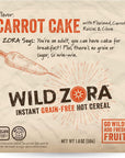 Wild Zora Instant Grain-Free Hot Cereal - Tasty Paleo Friendly Cereals, Instant Hot Meal, Breakfast to Go, Oatmeal Substitute, No Added Sugar, Grain, Dairy, or Soy, Gluten Free, 5-Pack Variety