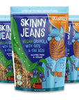 Granarly Skinny Jeans Granola 3 Pack  Vegan  Gluten Free Granola for Yogurt  Healthy Vegan Granola Cereal for on The Go Snacks  10ozbag 3 Count