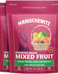 Manischewitz Dried Fruit Mix 8oz 2 Pack  Dried Apples Pears Peaches Prunes and Apricots  Fat Free No Sugar Added Kosher for Passover