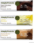 Simply Protein  Crispy Bars Variety Pack 3 Flavors  Plant Based Protein Bars Protein Snacks  12g Protein 2g Sugar 7g Fiber  Vegan Gluten Free Non GMO Kosher  12 Bars 3 Boxes