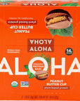 Aloha Organic Peanut Butter Cup Protein Bars 14g PlantBased Protein USDA Certified Organic Gluten Free  NonGMO 198 Oz Pack of 12