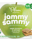 Plum Organics Kids Jammy Sammy Apple Cinnamon  Oatmeal 102 Oz 5 Pack