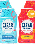 Clear Theory Water Flavoring Drops with Electrolytes Water Enhancer Liquid Flavored Water Drink Mix Hydration for Kids Vegan Gluten Free Low Calorie Blue Raspberry  Fruit Punch