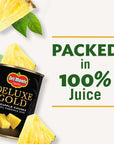 DEL MONTE DELUXE GOLD Pineapple Chunks in 100 Pineapple Juice Canned Fruit 12 Pack 20 oz Can