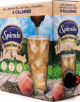 SPLENDA Premium Sweet Tea On Tap, 1 Gallon Bag In Box Ready to Drink Liquid, White Peach Green Tea, 128 Fl Oz