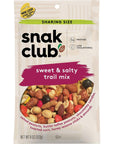 Snak Club Sweet  Salty Trail Mix 8 Ounce Pack of 6