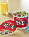 Kelloggs Cereal Cups Variety Apple Jacks  Froot Loops 15 oz Pack of 12 with By The Cup Mood Spoons