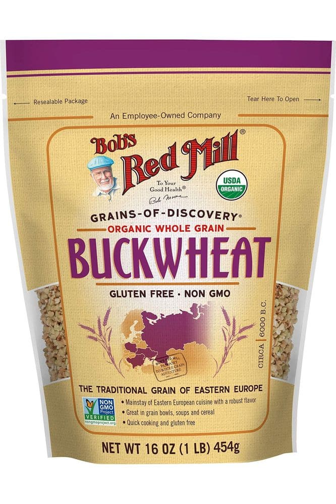 Bob&#39;s Red Mill Organic Gluten Free Buckwheat Groats, 16-ounce (Pack of 4)