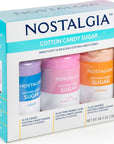 Nostalgia Cotton Candy Flossing Sugar Grape Pink Bubble Gum Orange 48 Ounces