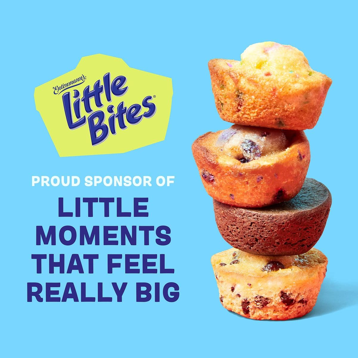 Entenmanns Little Bites Fudge Brownie Mini Muffins 1 Pack 5 Pouches