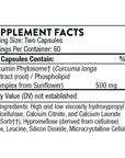 Thorne Curcumin Phytosome 500 mg (Meriva) - Sustained Release, Clinically Studied, High Absorption - Supports Healthy Response in Joints and Muscle - 120 Capsules - 60 Servings