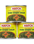 Hatch Diced Hot Green Chilies 4 oz 3 pk