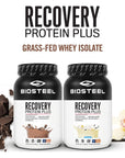 BioSteel Recovery Protein Plus Powder Supplement, Grass-Fed and Non-GMO Formula, Chocolate, 27 Servings