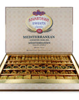 Anabtawi Middle Eastern Sweets  70Piece Assorted Baklava Pistachio and Almond Pastry  Traditional Arabic Baklava Gift Box  No Preservatives No Additives  Gourmet Baklava Pastry Boxes  800g