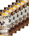 Barnana Organic Chewy Banana Bites, Dark Chocolate, 3.5 Ounce (Pack of 6)