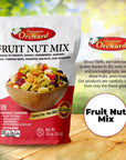 FRUIT NUT MIX TRAIL MIX by PREMIUM ORCHARD  Gourmet Trail Mix Bulk Blend of Mixed Nuts  Dried Fruit  Healthy Vegan Snacks Snack Nut Mix Plant Protein Source NonGMO Natural  18oz