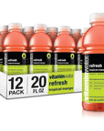 vitaminwater refresh electrolyte enhanced - 20 fl oz, 12 Pack