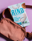 RIND Snacks | All Natural Coconut Crisps | Unsweetened | Dried Fruit Superfood | Snack Chips | Low Carbs | High Fiber | Keto | Gluten Free | Vegan | Paleo | Fruit Snacks | 1.4 oz | 12 Pack