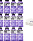 Powerade Zero Sugar 20oz Bottles Pack of 10 Grape with Bay Area Marketplace Napkins