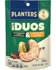 PLANTERS Nut Duos Peppercorn Pistachio  Parmesan Cashews 5 oz