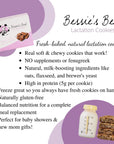 Bessies Best Lactation Cookies  Lactation Support Cookies  Oatmeal Peanut Butter Chocolate Chip  Increase Milk Supply  Breastmilk Boosting Cookies  Gluten Free Ingredients  Great Gift  1 Dozen