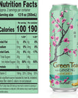 AriZona Green Tea with Ginseng and Honey  Big Can 22 Fl Oz Pack of 24