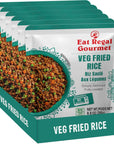 Eat Regal Veg Fried Rice Microwavable Parboiled Rice Pack of 6 88oz Instant Rice Ready in 90 Seconds  Dinner Sides  Vegetable Rice  Ready to Eat  Prepared Foods  Side Dish  Flavored Rice