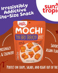 Sun Tropics Mochi Snack Bites, Thai Bird Sriracha Flavor- 3.5 oz (6 Pack)| Crispy Spicy Mochi Bites, Rice Nuggets | Mochi Puff Rice Crackers- Gluten Free & Dairy Free- No MSG Added | Asian Rice Snacks