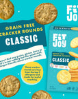 FitJoy Grain Free Crackers  Delicious Gluten Free Cracker  Certified NonGMO and Kosher  Gluten Free Crackers  Vegan AllergenFree NutFree  Classic Salt Flavor  3 Pack