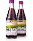 Kedem Organic 100 Grape Juice 22oz 2 Pack  No Added Sugar Coloring Flavoring or Preservatives