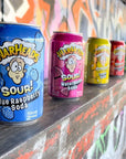 WARHEADS SODA  Sour Fruity Soda with Classic Warheads Flavors  Perfectly Balanced Sweet and Sour Soda  Warheads Candy Throwback Treat Soda Cocktail Mixer Pack of 5 12oz Cans Sampler Pack