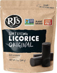 RJ's Soft Eating Australian Licorice, Original Black Flavor, 7.05oz (Pack of 1)