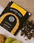 BLENDART Lemon Ginger 50 Pyramid Tea Bag Specially Blended With Natural Ginger  Lemon Supports Digestion Rich In Antioxidants Medium Caffeine