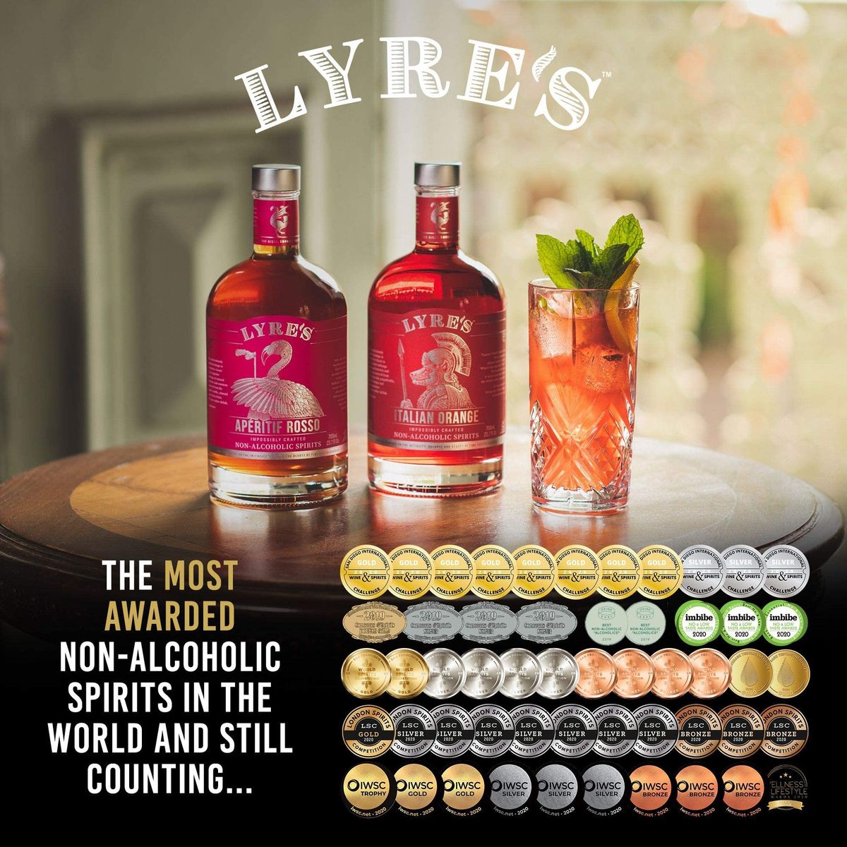 Lyres Dry London  NonAlcoholic Spirit  Gin Style  Award Winning  237 Fl Oz