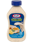 Kraft Natural Lemon Flavor & Herb Tartar Sauce (12 oz Bottles, Pack of 12)