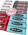 Beemans Black Jack Clove Teaberry Chewing Gum 4 Packs of Each Old Time Assortment Gum