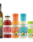 Primal Kitchen Avocado Oil Condiment Starter Kit: Avocado Oil, Unsweetened Ketchup, No Dairy Buffalo Sauce, No Dairy Ranch Dressing, and Avocado Oil Mayo