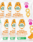 Baby Bellies Organic Pumpkin Round-a-bouts, 0.42 Ounce Bag (Pack of 6)