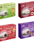 Japanese Mochi Variety Pack Red Bean Taro Green Tea and Lychee Royal Treats For Families  Packed in Fusion Select Gift Box