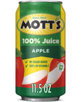 Motts 100 Original Apple Juice 115 Fl Oz Can 2 Servings Of Fruit Per Cup 100 Fruit Juice Glutenfree Caffeinefree Kosher And Contains No Artificial Colors Or Sweeteners