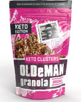 Olde Man Granola Gluten Free Keto Granola  NonGMO Healthy Keto Granola Cereal  Low Carb Granola Keto Friendly  Ketogenic Granola Handmade in Colorado Original 8oz Pack