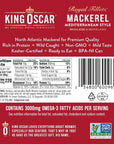 King Oscar Skinless  Boneless Mackerel Fillets Mediterranean Style Pack of 6 with By The Cup Toothpicks