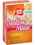 Jolly Time Mallow Magic Sweet Marshmallow Microwave Popcorn with Candy Coated Sugar Topping for an Easy Gourmet Treat Mallow Magic 44 Ounce Pack of 8