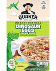 Quaker Instant Oatmeal Dinosaur Eggs Brown Sugar 8176 141 Oz Pack of 2 Includes One Free Scoop with Bag Sealing Clip